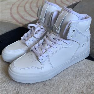 White Supra high top sneakers